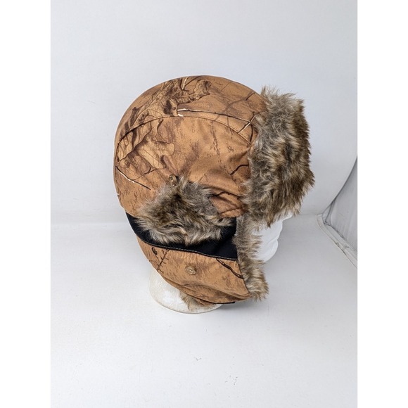 Hot Shot Thinsulate Trapper Real Tree Extra Camo Hunting Hat Cap Ear Flap Medium - Picture 3 of 8